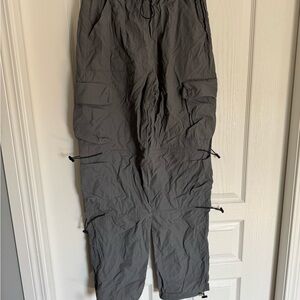 Women's Gray Parachute Pants